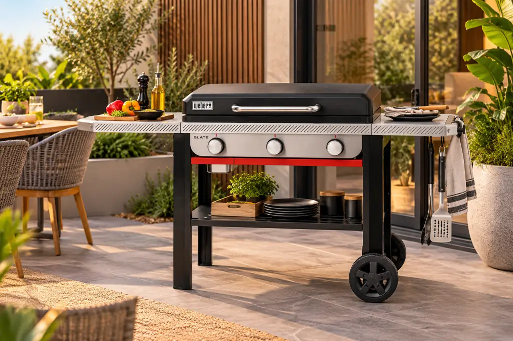 Stylish Weber Grill Patio Kitchen.webp