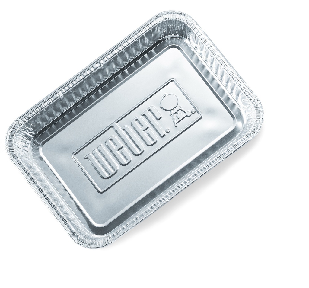 BANDEJA DE ALUMINIO PEQUEÑA PARA GRASA  PARRILLAS GAS 10 UDS WEB6415