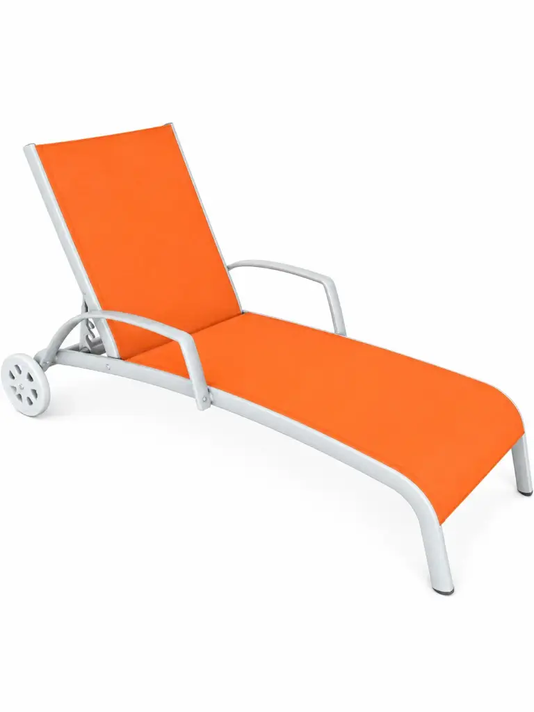 ASOLEADORA LAYA BRAZOS RUEDAS GRIS CLARO SLING NARANJA