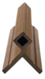 MOLDURA UH51 ANTIQUE ESQUINA EXTERNA FACHADA UH61 280 CM NTWUH51-280-AT
