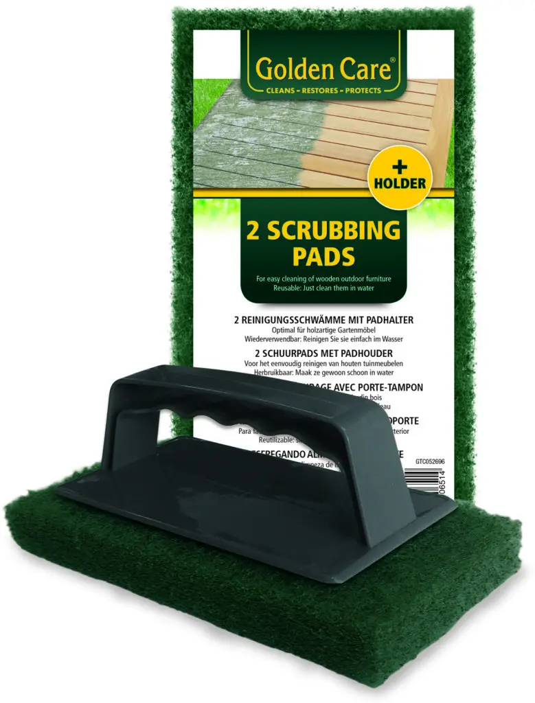 Set esponjas color verde con soporte, marca Golden Care