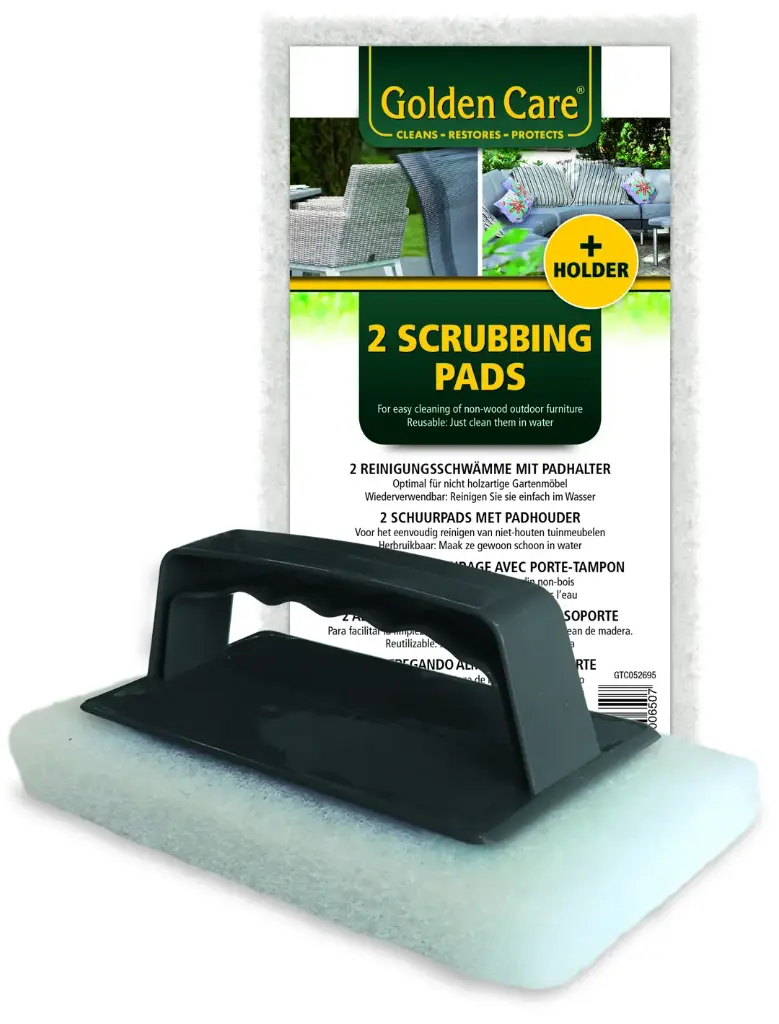 Set esponjas color blanco con soporte, marca Golden Care