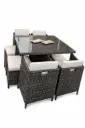 SET COMEDOR UBUD CUADRADO FIBRA CAFE MIXTO (PTY)
