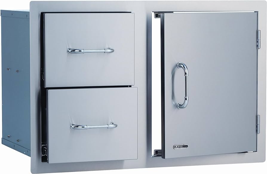 COMPONENTE BBQ PUERTA GAVETERO DOBLE 30" BUL25876  NEW BUL25890