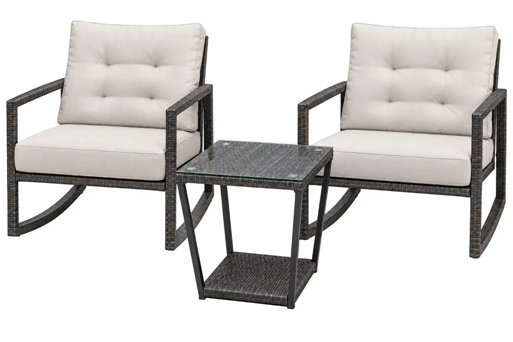 SET 2 MECEDORAS MESA LATERAL CAFE MIXTO (PTY)