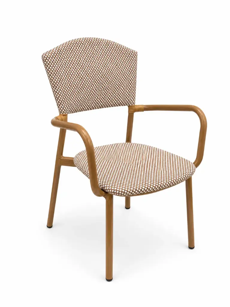 SILLA DEVINE CON BRAZOS BEIGE EAS1160-E51