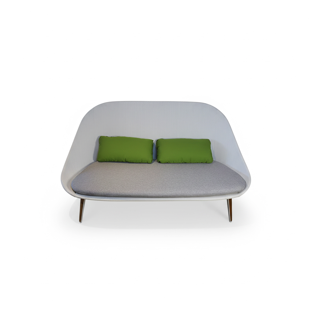 SOFA DOBLE DINOSAUR EGG SLING BLANCO COJIN GRIS J5AC5317N08TEX