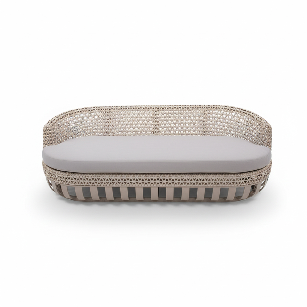 SOFA TRIPLE VASE BEIGE COJIN GRIS J5AC5363N12RAT