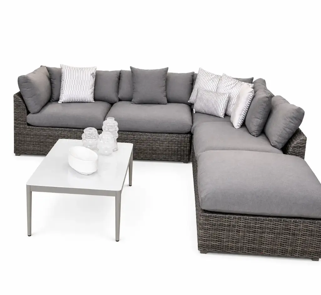 SOFA EN L CON OTTO GRIS HAI18C108A-W-S-1