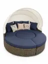 DAYBED CAFE MIXTO COJIN AZUL HAIGB012A-W-KD