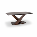 MESA COMEDOR KENZO 160X90CM BASE WALNUT SOBRE OAK YEC122404