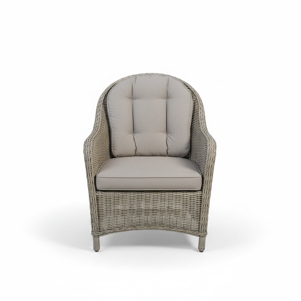 SILLA COMEDOR OXFORD CAFÉ COJIN BEIGE HAI24C036A-W-5110