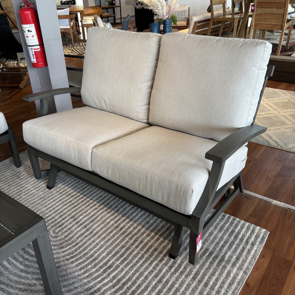 SOFA DOBLE MARTINIQUE GRIS COJIN BEIGE HAI16C067A-G