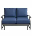 SOFA DOBLE MARTINEQUE GRIS COJIN AZUL HAI16C067A-D