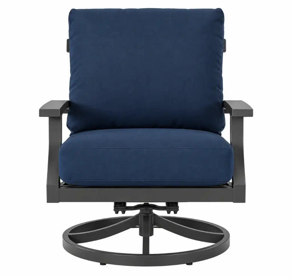 SOFA GIRATORIO MARTINIQUE GRIS COJIN AZUL HAI16C067ASV- P3016