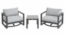 SET 2 MECEDORAS RAVELO MESA LATERAL GRIS
