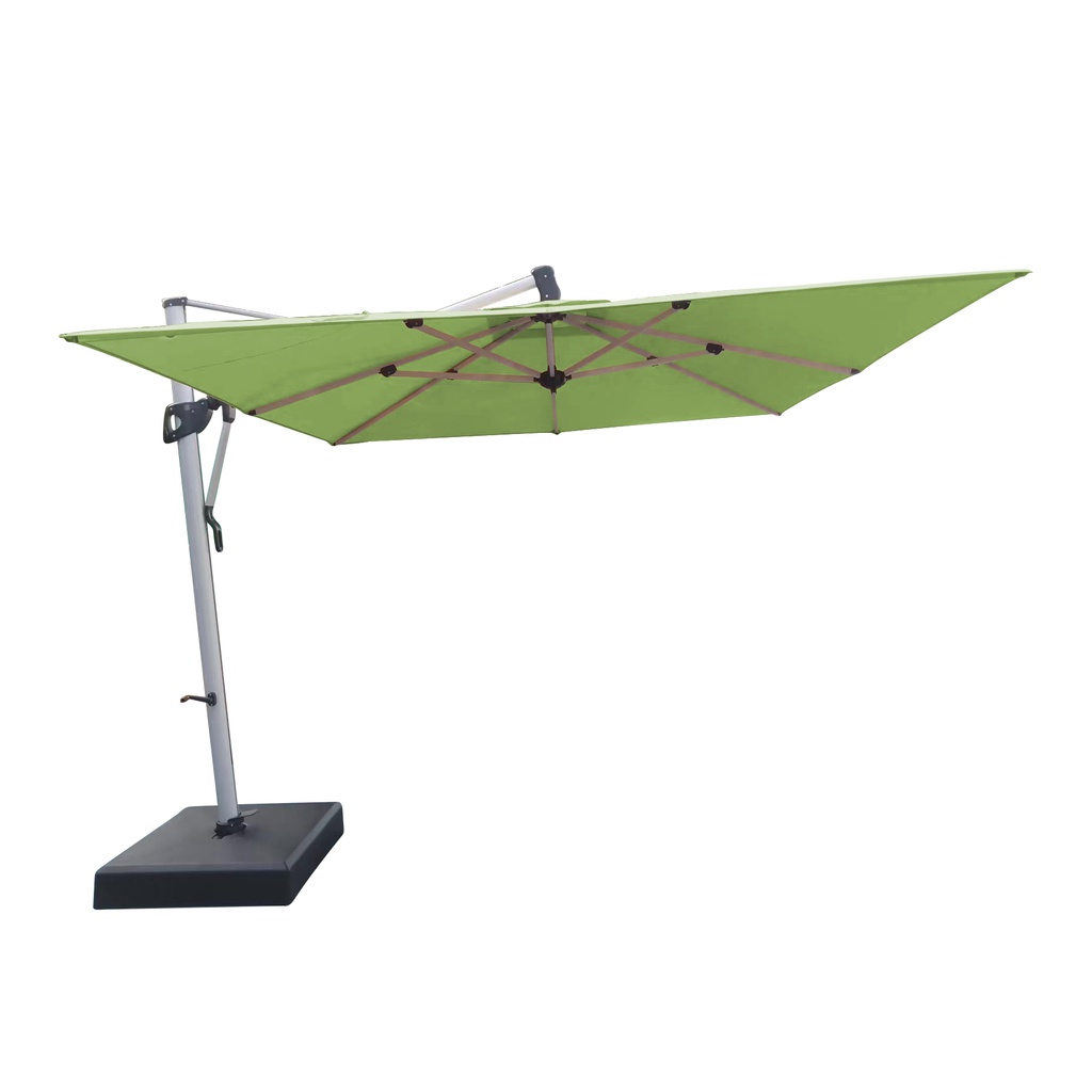 SOMBRILLA CANTILEVER  CUADRADA 3X3M ESTR PLATINUM TELA KIWI C/BASE HAIAKZ10ST5T4211BC0519C2