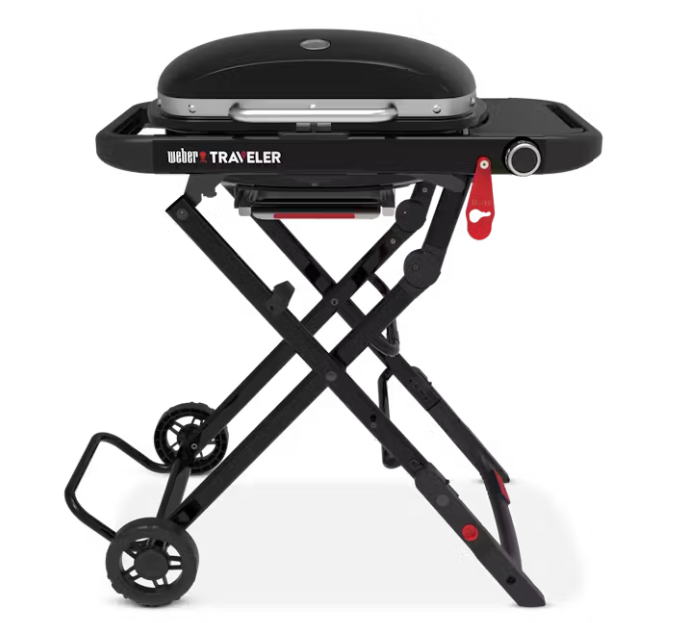 PARRILLA GAS PORTATIL TRAVELER COMPACT NEGRO WEB1501741