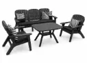 SET SOFA TRIPLE SILVA 2 INDIVIDUALES MESA CENTRO ANTHRACITE TILM-SSSLV007ANTCHSANT