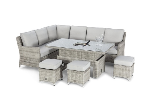SET SECCIONAL EN L OXFORD MESA RECTANGULAR 3 OTO CAFE CLARO HAI24C037A-W-HH88214