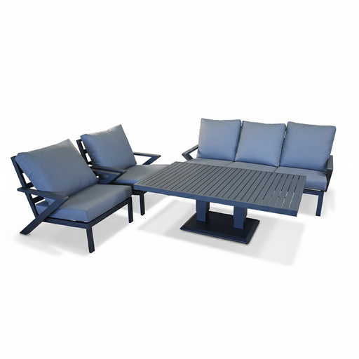 SET PERMA SOFA TRIPLE 2 INDIVIDUALES MESA CENTRO HAI23C135A-CLB