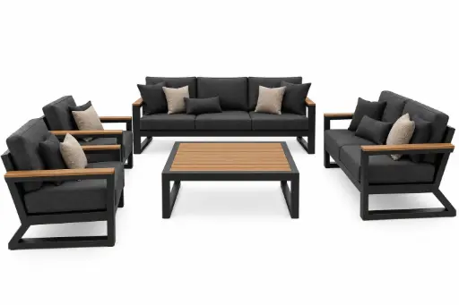 SET SOFA TRIPLE ADANA SOFA DOBLE 2 SOFAS INDIVIDUALES MESA CENTRO HAI23C078A-D-KD-C